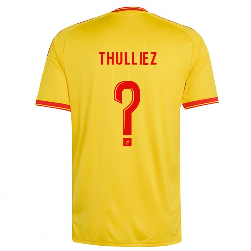 Danxen Kinderen Lucie Thulliez #0 Goud Oranje Rood Thuisshirt Thuistenue 2026/27 T-Shirt België