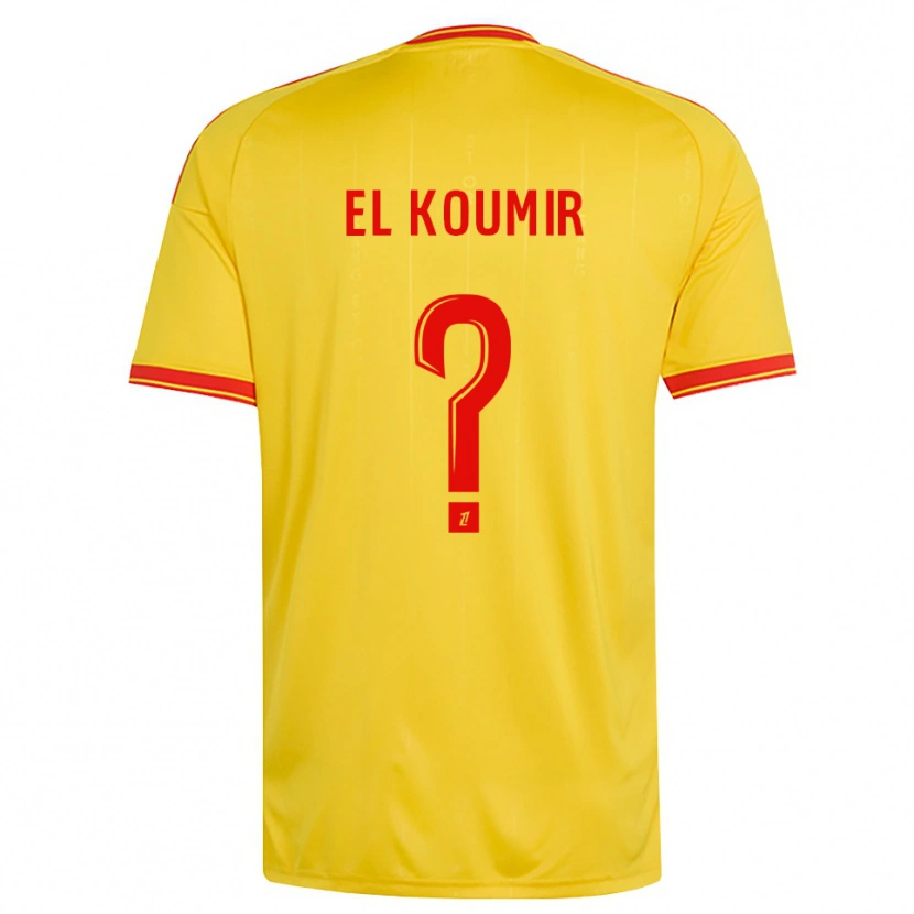 Danxen Kinderen Kaïna El Koumir #0 Goud Oranje Rood Thuisshirt Thuistenue 2026/27 T-Shirt België