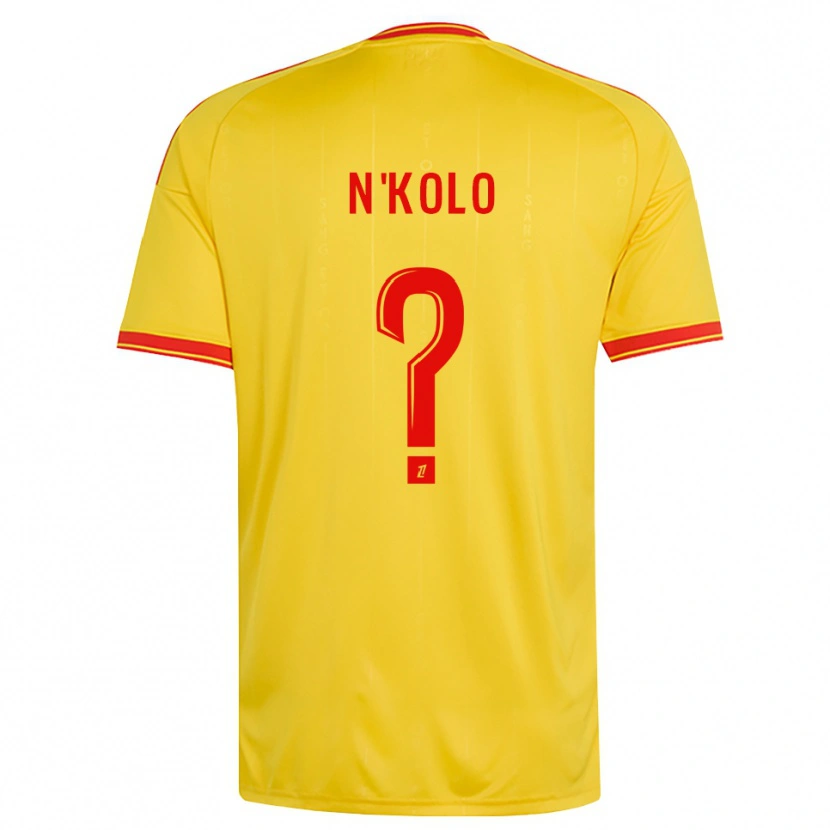 Danxen Kinderen Pierre N'kolo #0 Goud Oranje Rood Thuisshirt Thuistenue 2026/27 T-Shirt België