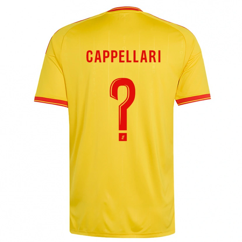 Danxen Kinderen Jihan Cappellari #0 Goud Oranje Rood Thuisshirt Thuistenue 2026/27 T-Shirt België