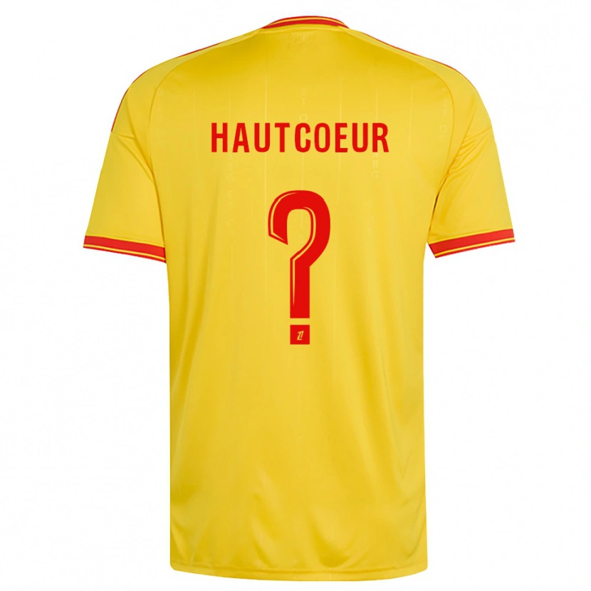 Danxen Kinderen Agathe Hautcoeur #0 Goud Oranje Rood Thuisshirt Thuistenue 2026/27 T-Shirt België
