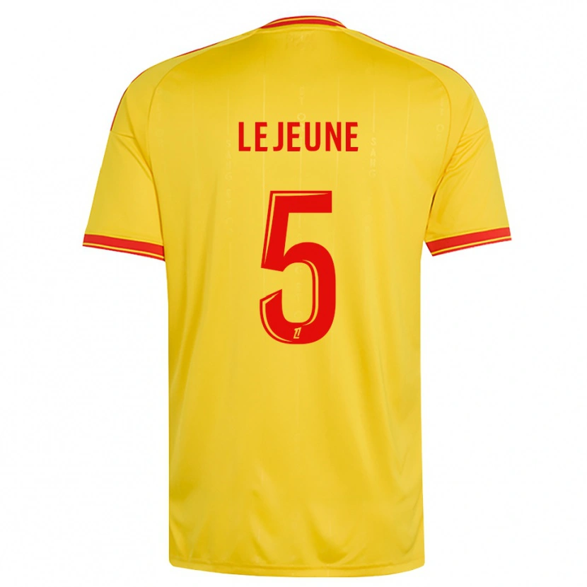 Danxen Kinderen Romane Lejeune #5 Goud Oranje Rood Thuisshirt Thuistenue 2026/27 T-Shirt België