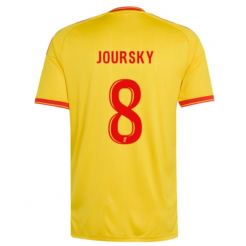 Danxen Kinderen Leopold Joursky #8 Goud Oranje Rood Thuisshirt Thuistenue 2026/27 T-Shirt België