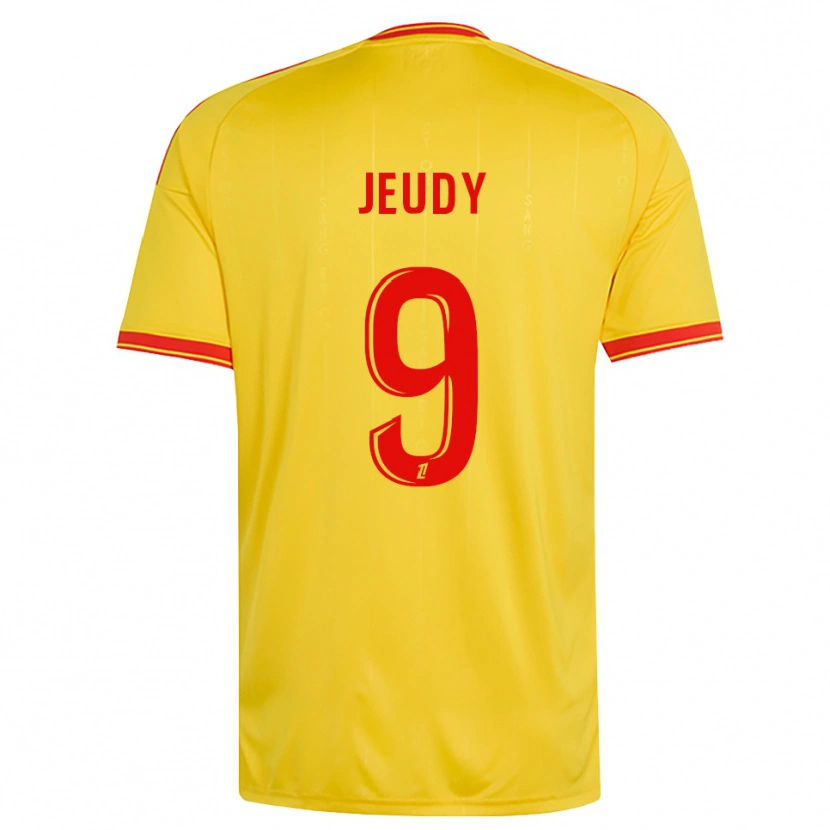 Danxen Kinderen Sherly Jeudy #9 Goud Oranje Rood Thuisshirt Thuistenue 2026/27 T-Shirt België