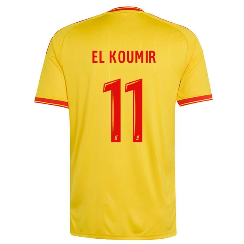 Danxen Kinderen Kaîna El Koumir #11 Goud Oranje Rood Thuisshirt Thuistenue 2026/27 T-Shirt België