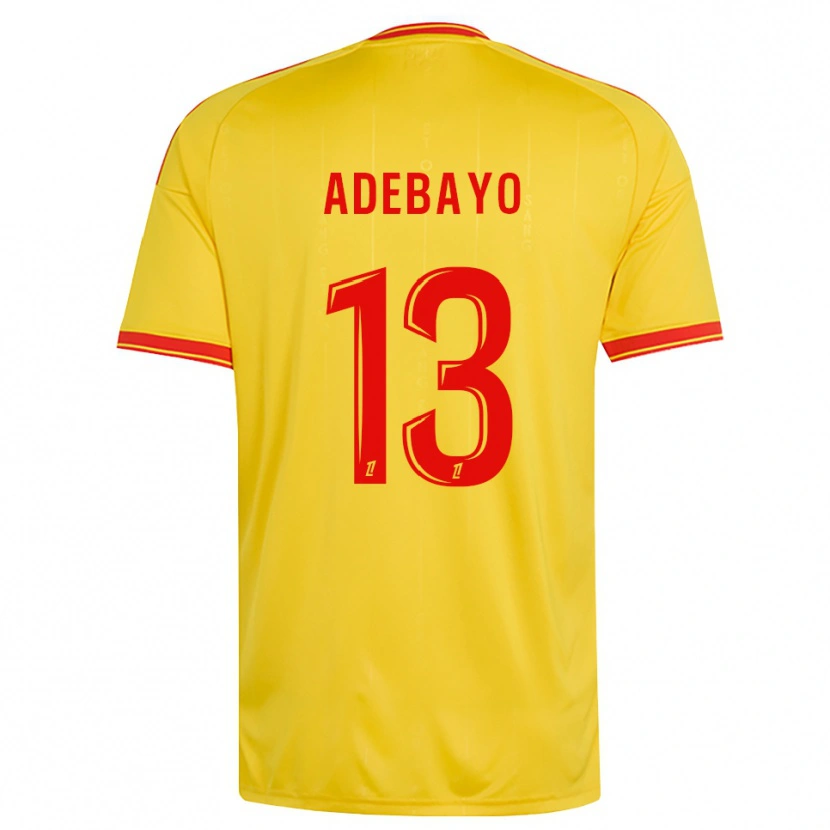 Danxen Kinderen Kamil Adebayo #13 Goud Oranje Rood Thuisshirt Thuistenue 2026/27 T-Shirt België