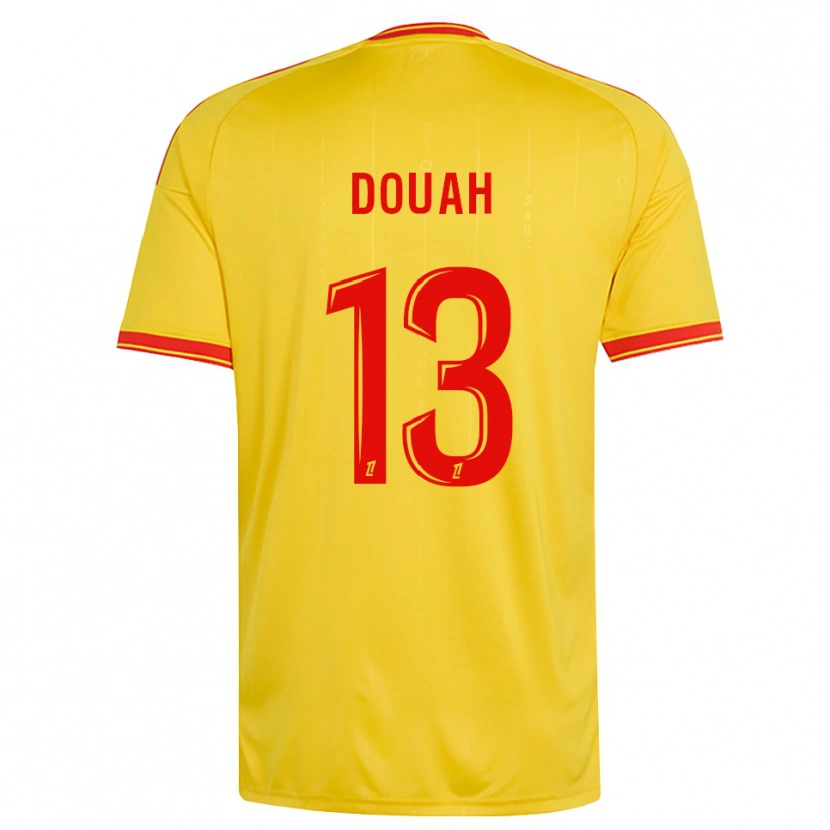 Danxen Kinderen Chemssedine Douah #13 Goud Oranje Rood Thuisshirt Thuistenue 2026/27 T-Shirt België