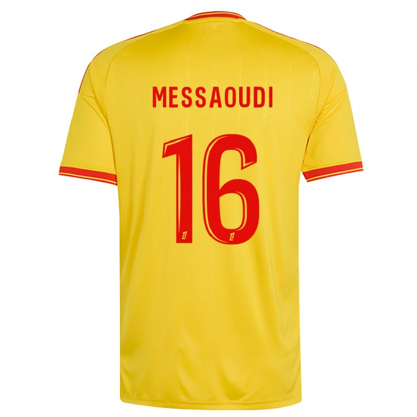 Danxen Kinderen Fedwan Messaoudi #16 Goud Oranje Rood Thuisshirt Thuistenue 2026/27 T-Shirt België