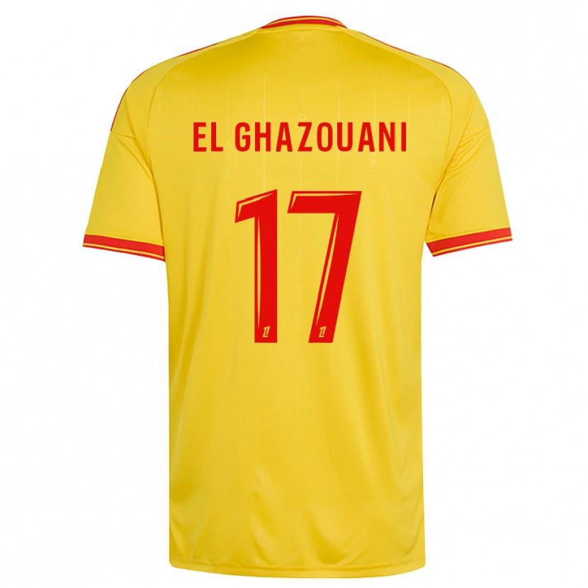 Danxen Kinderen Fatima El Ghazouani #17 Goud Oranje Rood Thuisshirt Thuistenue 2026/27 T-Shirt België