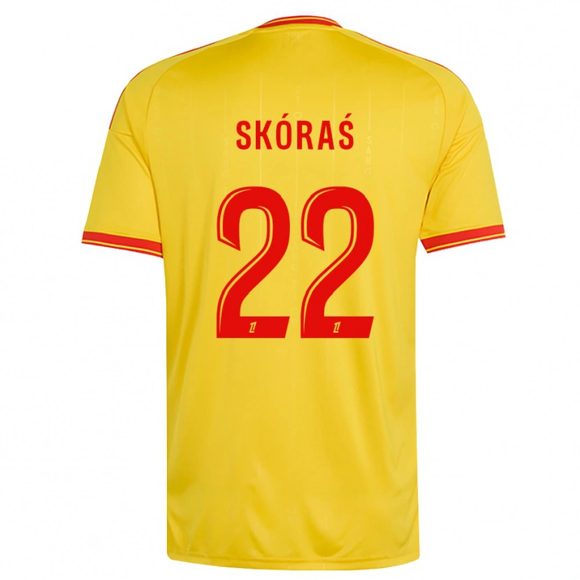 Danxen Kinderen Michal Skoras #22 Goud Oranje Rood Thuisshirt Thuistenue 2026/27 T-Shirt België