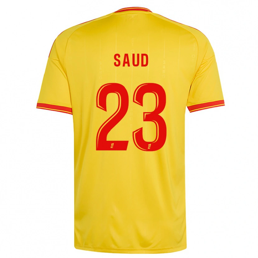 Danxen Kinderen Saud Abdulhamid #23 Goud Oranje Rood Thuisshirt Thuistenue 2026/27 T-Shirt België