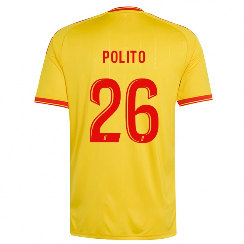 Danxen Kinderen Carla Polito #26 Goud Oranje Rood Thuisshirt Thuistenue 2026/27 T-Shirt België