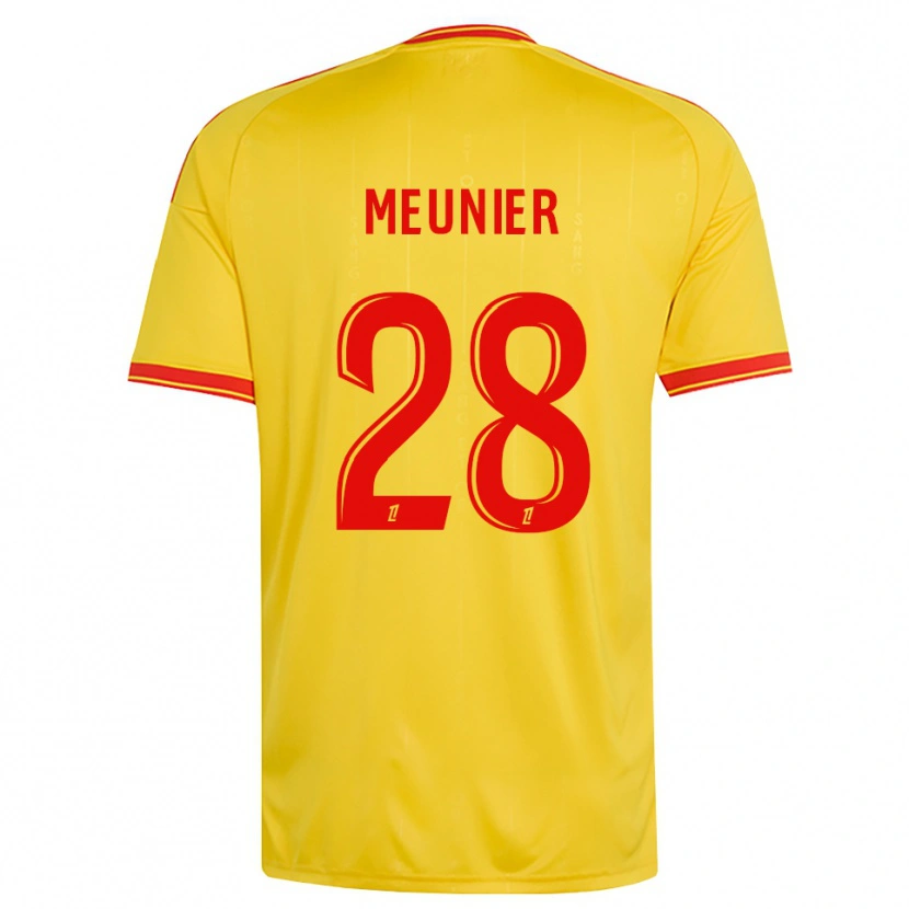 Danxen Kinderen Jennifer Meunier #28 Goud Oranje Rood Thuisshirt Thuistenue 2026/27 T-Shirt België