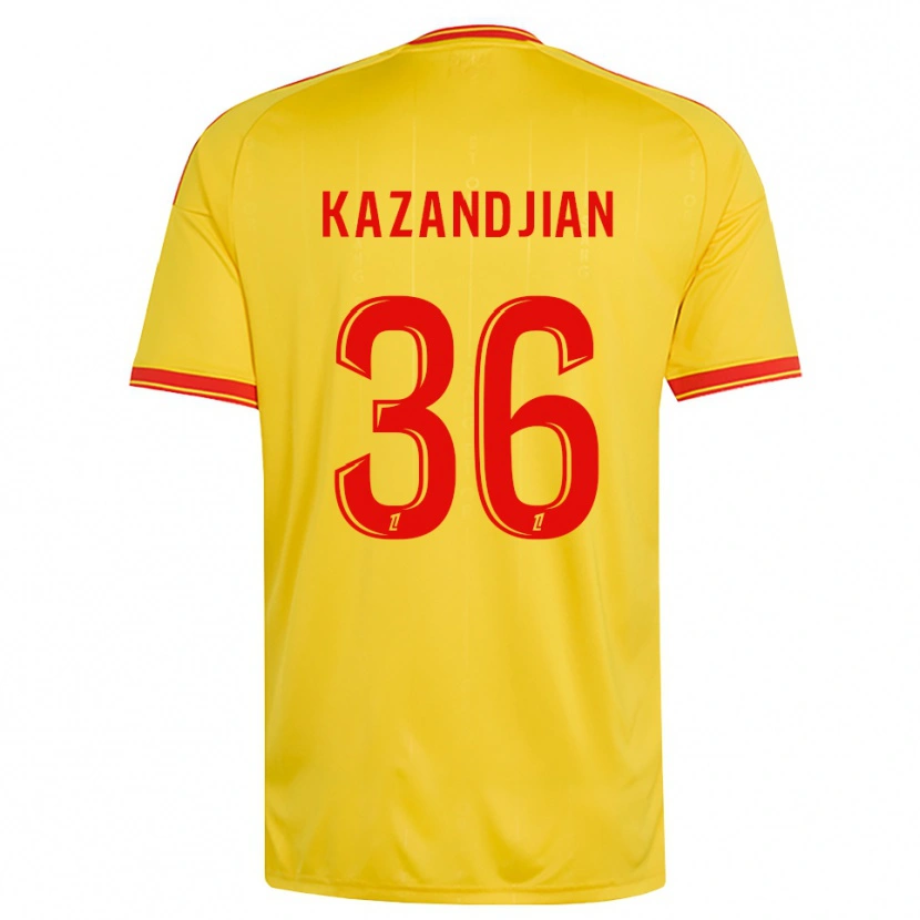 Danxen Kinderen Lara Kazandjian #36 Goud Oranje Rood Thuisshirt Thuistenue 2026/27 T-Shirt België