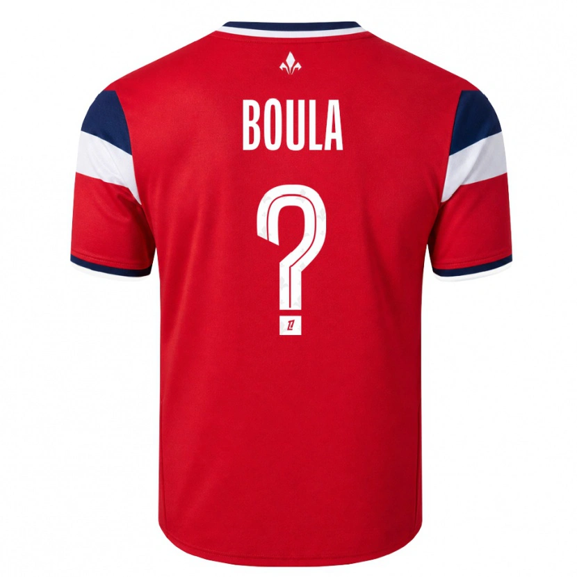 Danxen Kinderen Exauce Mpembele Boula #0 Rood Wit Koninklijk Blauw Thuisshirt Thuistenue 2026/27 T-Shirt België