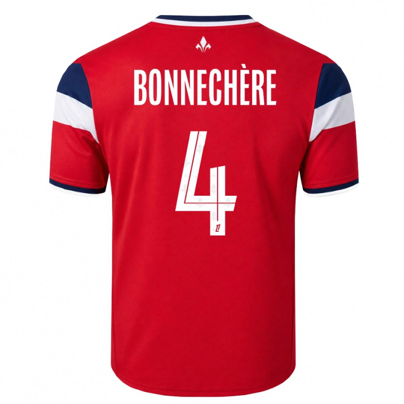 Danxen Kinderen Victor Bonnechère #4 Rood Wit Koninklijk Blauw Thuisshirt Thuistenue 2026/27 T-Shirt België