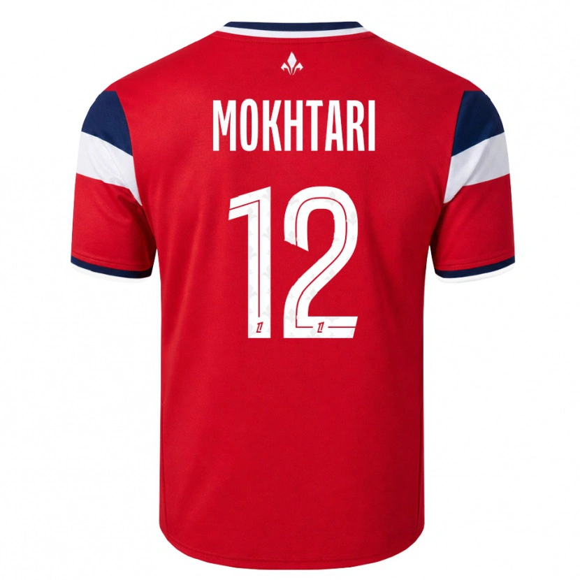 Danxen Kinderen Brahim Mokhtari #12 Rood Wit Koninklijk Blauw Thuisshirt Thuistenue 2026/27 T-Shirt België