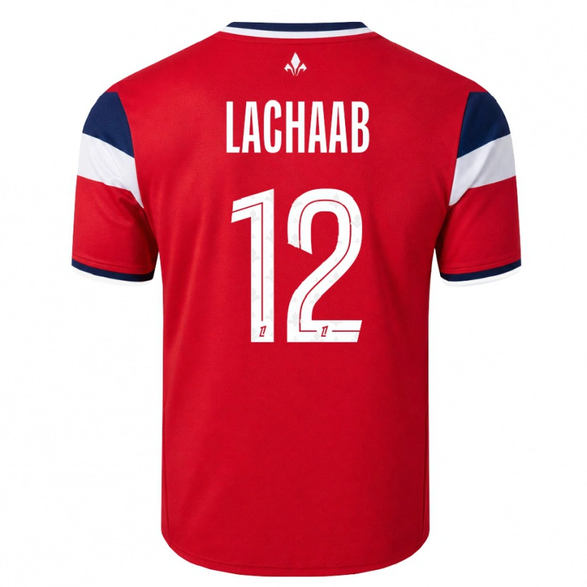 Danxen Kinderen Younes Lachaab #12 Rood Wit Koninklijk Blauw Thuisshirt Thuistenue 2026/27 T-Shirt België
