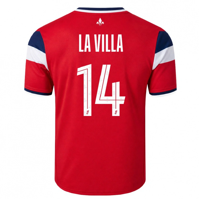Danxen Kinderen Caroline La Villa #14 Rood Wit Koninklijk Blauw Thuisshirt Thuistenue 2026/27 T-Shirt België