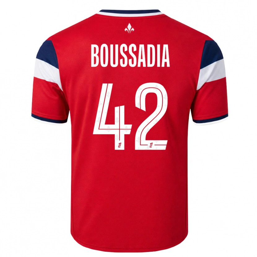 Danxen Kinderen Saad Boussadia #42 Rood Wit Koninklijk Blauw Thuisshirt Thuistenue 2026/27 T-Shirt België