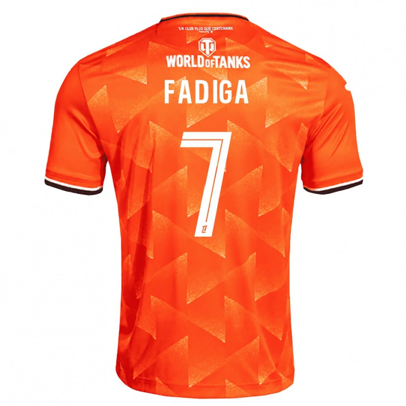 Danxen Kinderen Bandiougou Fadiga #7 Oranje Wit Zwart Thuisshirt Thuistenue 2026/27 T-Shirt België