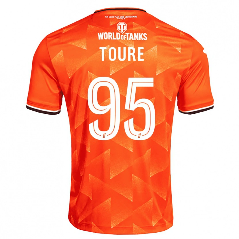 Danxen Kinderen Isaak Touré #95 Oranje Wit Zwart Thuisshirt Thuistenue 2026/27 T-Shirt België
