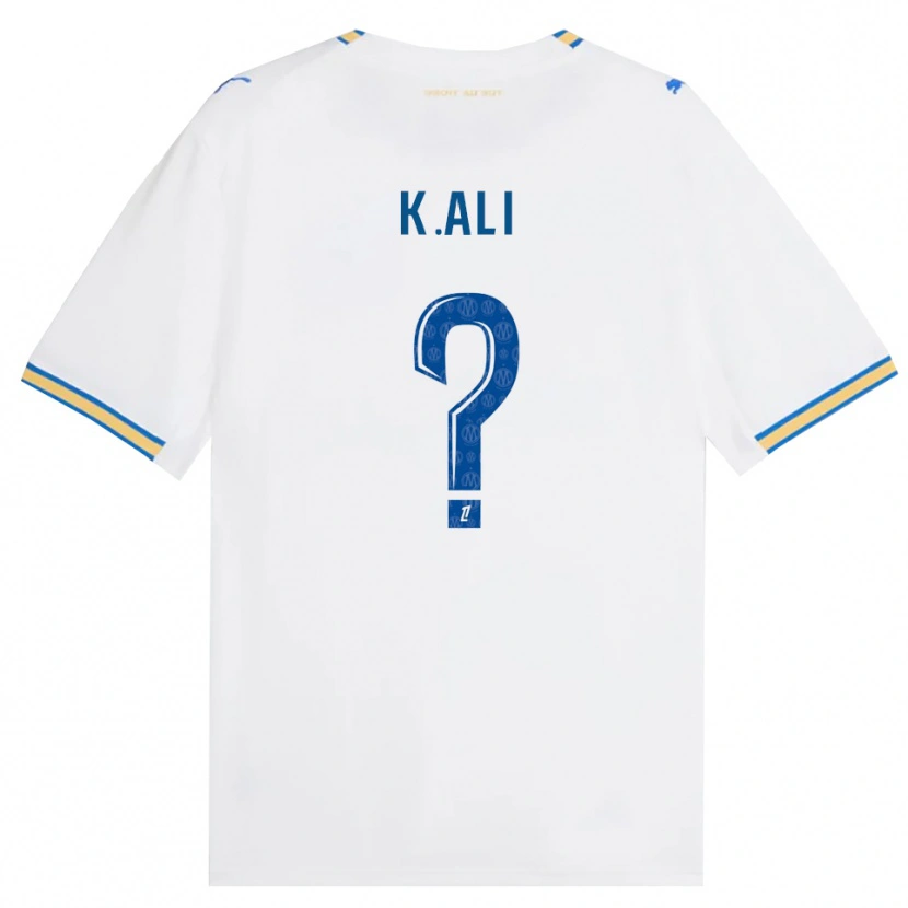 Danxen Kinderen Kaïs Ali #0 Dodgerblauw Wit Thuisshirt Thuistenue 2026/27 T-Shirt België