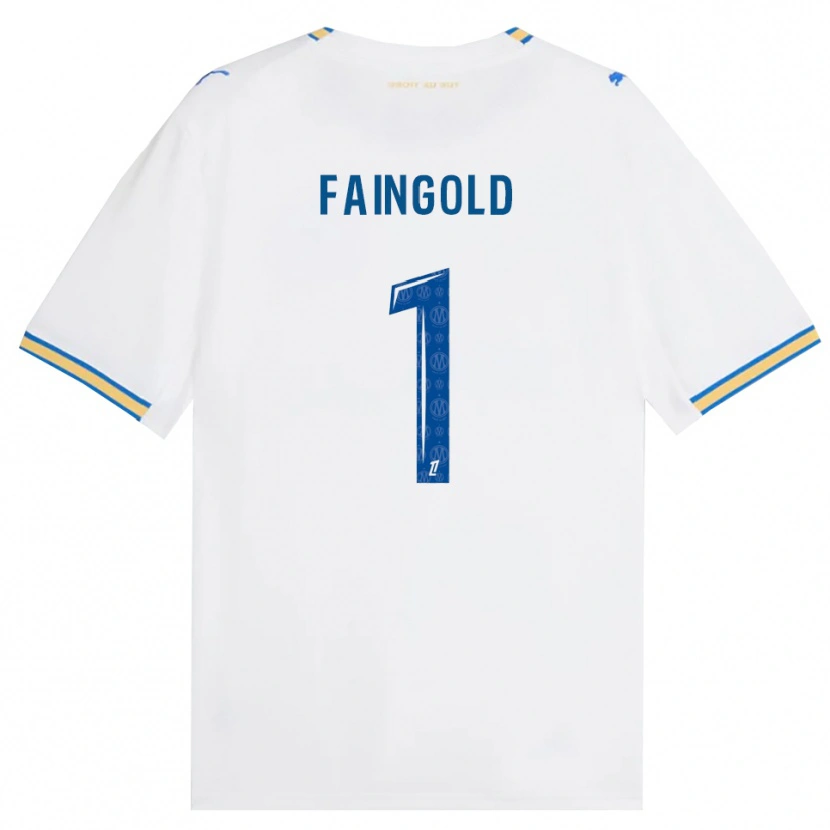 Danxen Kinderen Abbie Faingold #1 Dodgerblauw Wit Thuisshirt Thuistenue 2026/27 T-Shirt België