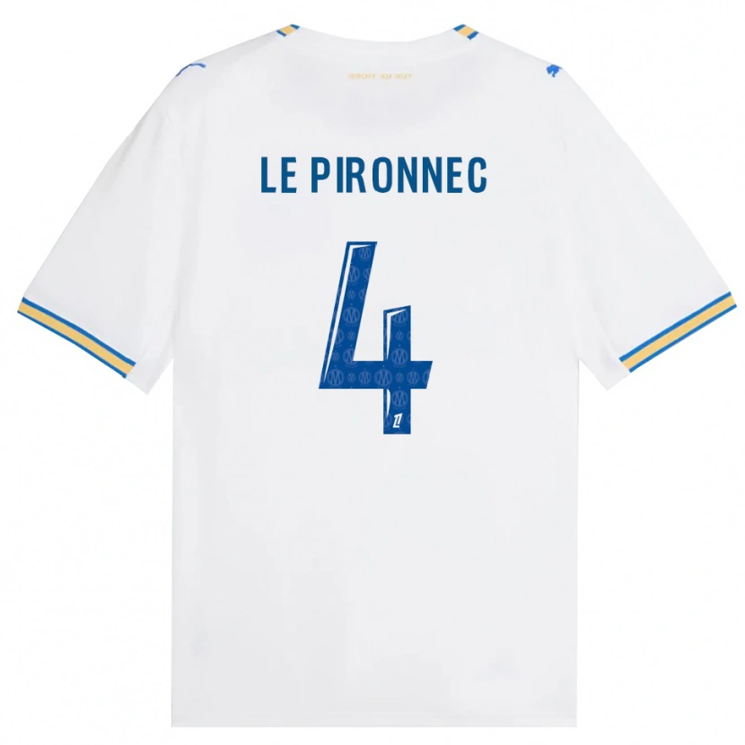 Danxen Kinderen Kélian Le Pironnec #4 Dodgerblauw Wit Thuisshirt Thuistenue 2026/27 T-Shirt België