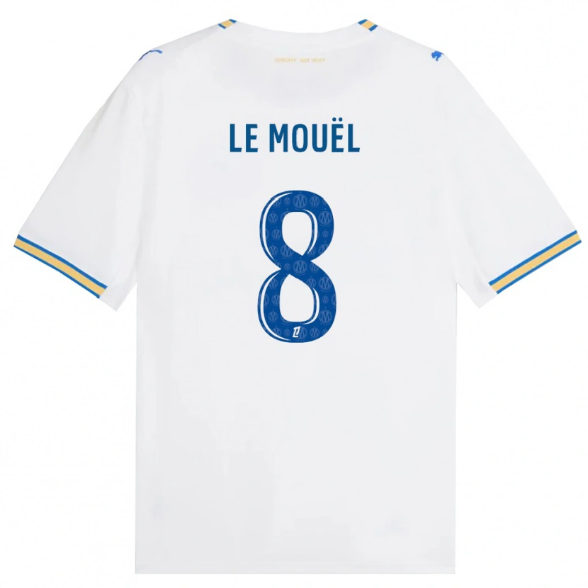 Danxen Kinderen Margaux Le Mouël #8 Dodgerblauw Wit Thuisshirt Thuistenue 2026/27 T-Shirt België