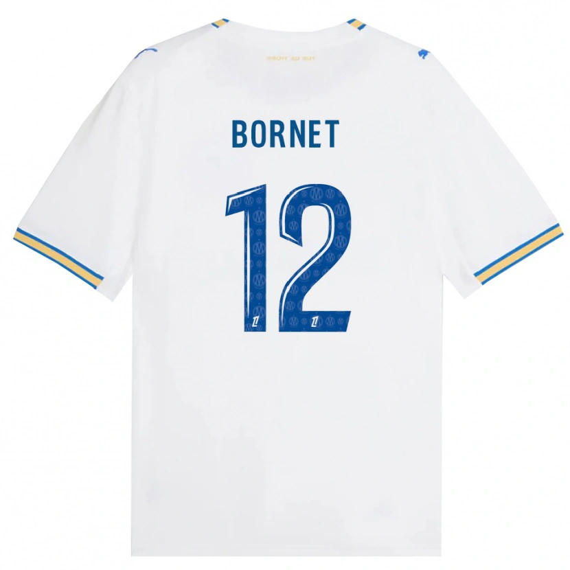Danxen Kinderen Camille Bornet #12 Dodgerblauw Wit Thuisshirt Thuistenue 2026/27 T-Shirt België