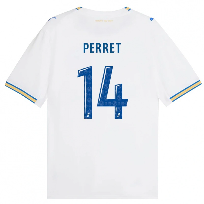 Danxen Kinderen Jenny Perret #14 Dodgerblauw Wit Thuisshirt Thuistenue 2026/27 T-Shirt België