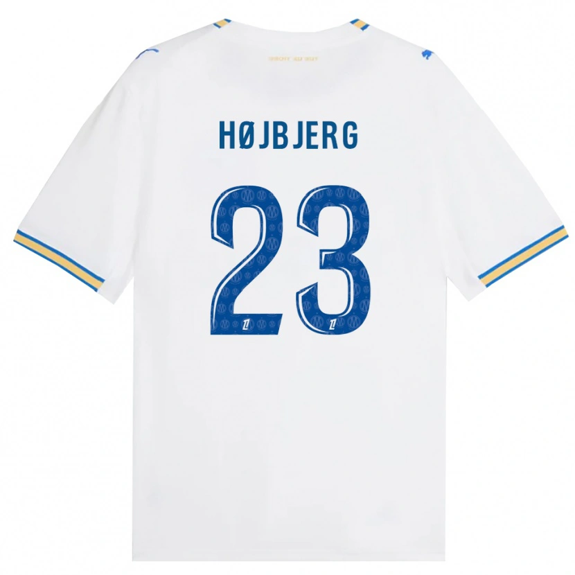 Danxen Kinderen Pierre-Emile Højbjerg #23 Dodgerblauw Wit Thuisshirt Thuistenue 2026/27 T-Shirt België