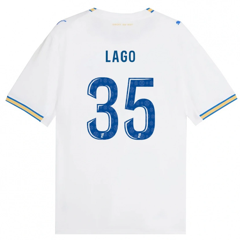 Danxen Kinderen Ange Lago #35 Dodgerblauw Wit Thuisshirt Thuistenue 2026/27 T-Shirt België