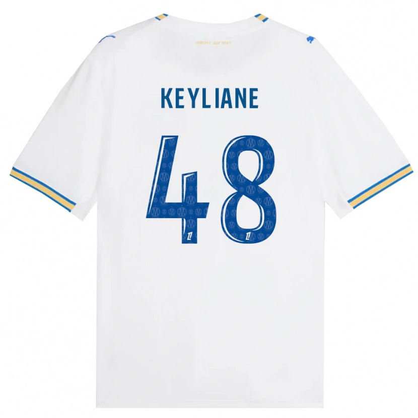 Danxen Kinderen Keyliane Abdallah #48 Dodgerblauw Wit Thuisshirt Thuistenue 2026/27 T-Shirt België