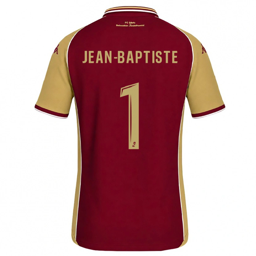 Danxen Kinderen Romain Jean-Baptiste #1 Goudenrood Donkerrood Thuisshirt Thuistenue 2026/27 T-Shirt België