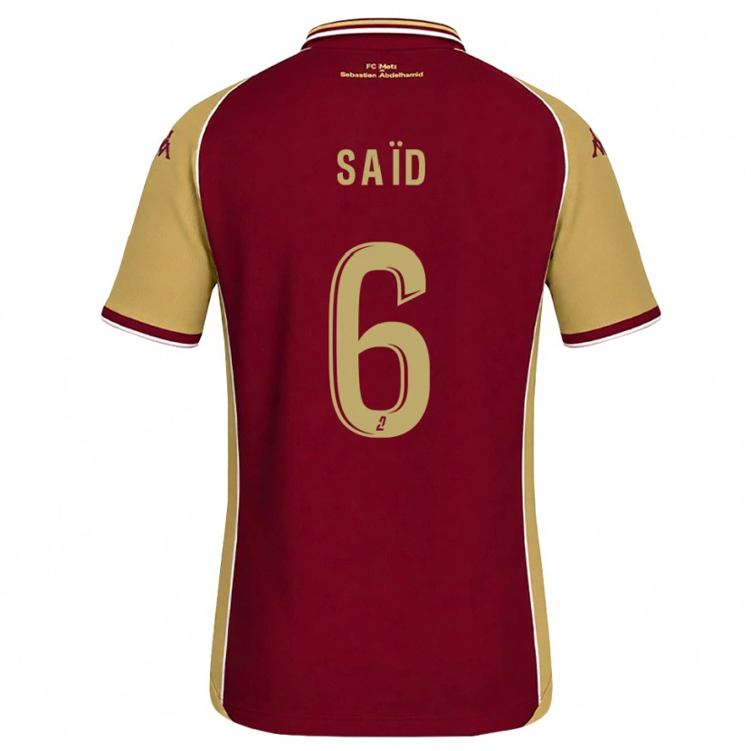 Danxen Kinderen Maoulida Saïd #6 Goudenrood Donkerrood Thuisshirt Thuistenue 2026/27 T-Shirt België