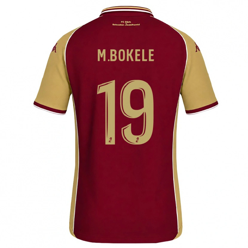Danxen Kinderen Morgan Bokele #19 Goudenrood Donkerrood Thuisshirt Thuistenue 2026/27 T-Shirt België