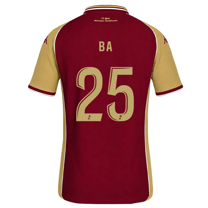 Danxen Kinderen Abdoulaye Ba #25 Goudenrood Donkerrood Thuisshirt Thuistenue 2026/27 T-Shirt België