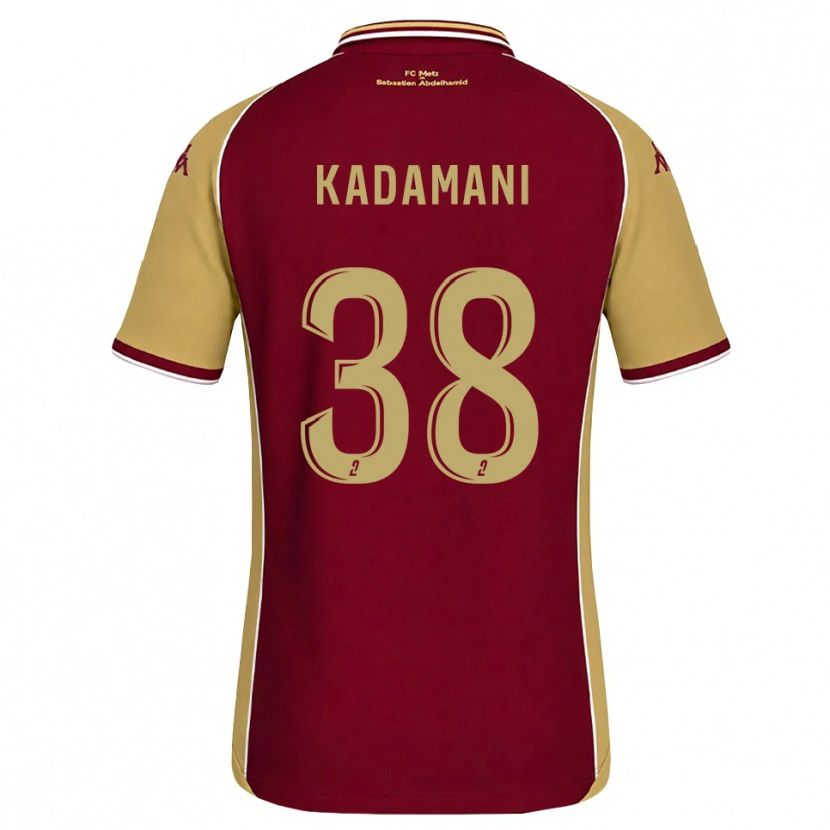 Danxen Kinderen Hamza Kadamani #38 Goudenrood Donkerrood Thuisshirt Thuistenue 2026/27 T-Shirt België