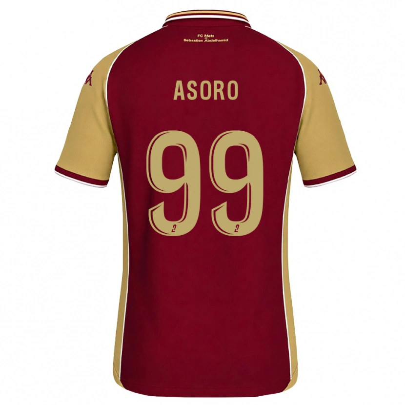 Danxen Kinderen Joel Asoro #99 Goudenrood Donkerrood Thuisshirt Thuistenue 2026/27 T-Shirt België