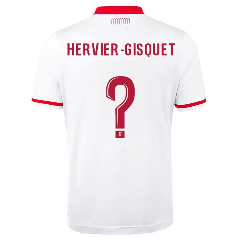 Danxen Kinderen Théo Hervier-Gisquet #0 Rood Wit Thuisshirt Thuistenue 2026/27 T-Shirt België
