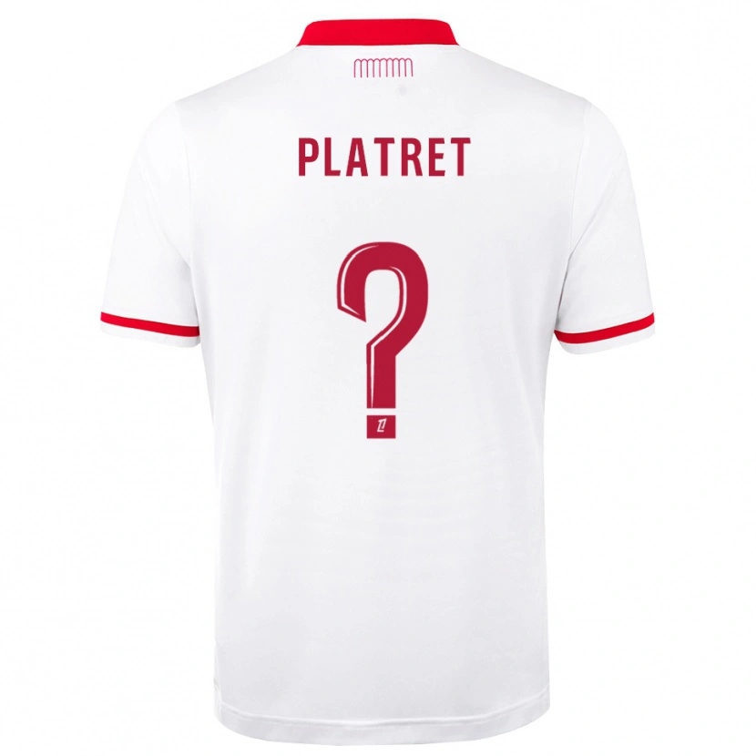 Danxen Kinderen Aurélien Platret #0 Rood Wit Thuisshirt Thuistenue 2026/27 T-Shirt België