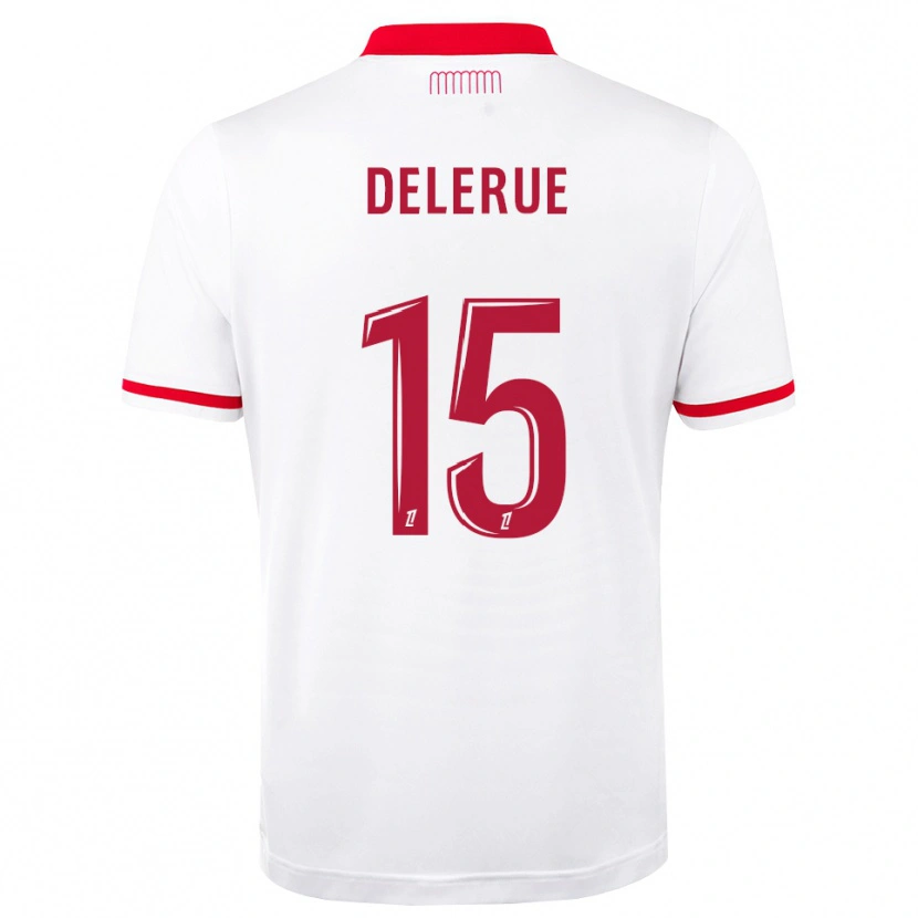 Danxen Kinderen Frank Delerue #15 Rood Wit Thuisshirt Thuistenue 2026/27 T-Shirt België