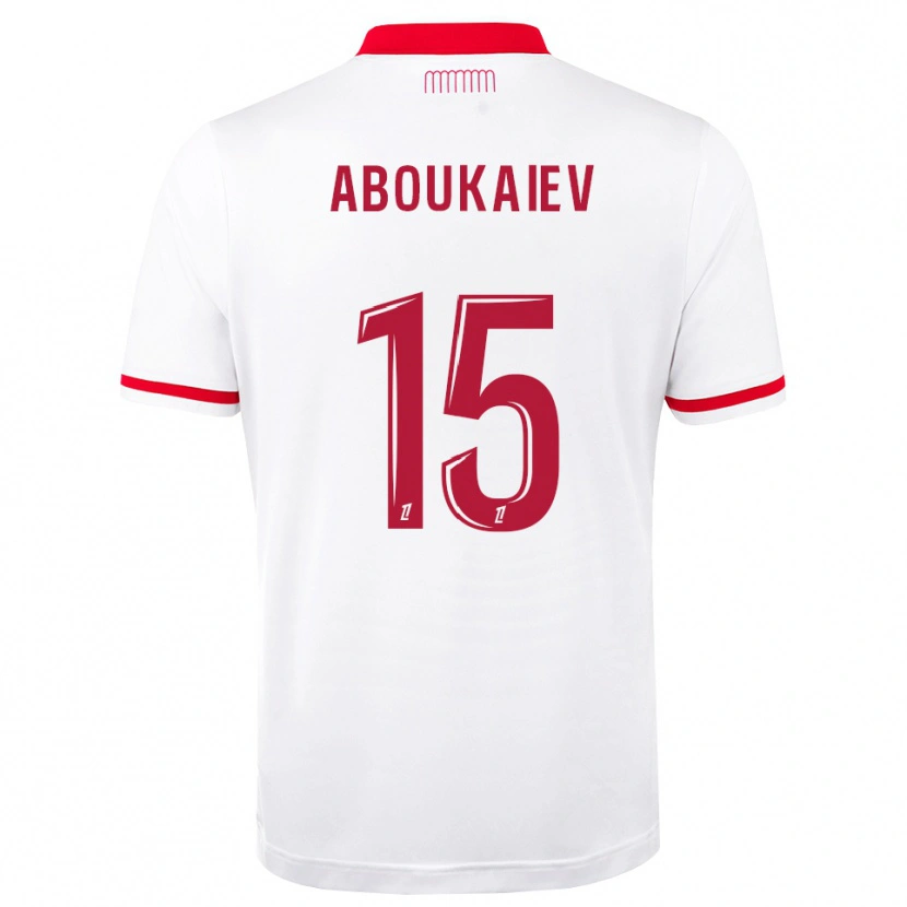 Danxen Kinderen Bekkhan Aboukaiev #15 Rood Wit Thuisshirt Thuistenue 2026/27 T-Shirt België