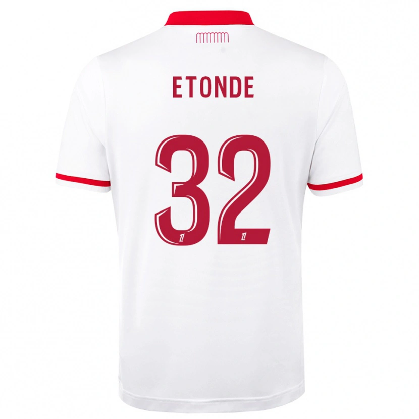 Danxen Kinderen Romaric Etonde #32 Rood Wit Thuisshirt Thuistenue 2026/27 T-Shirt België
