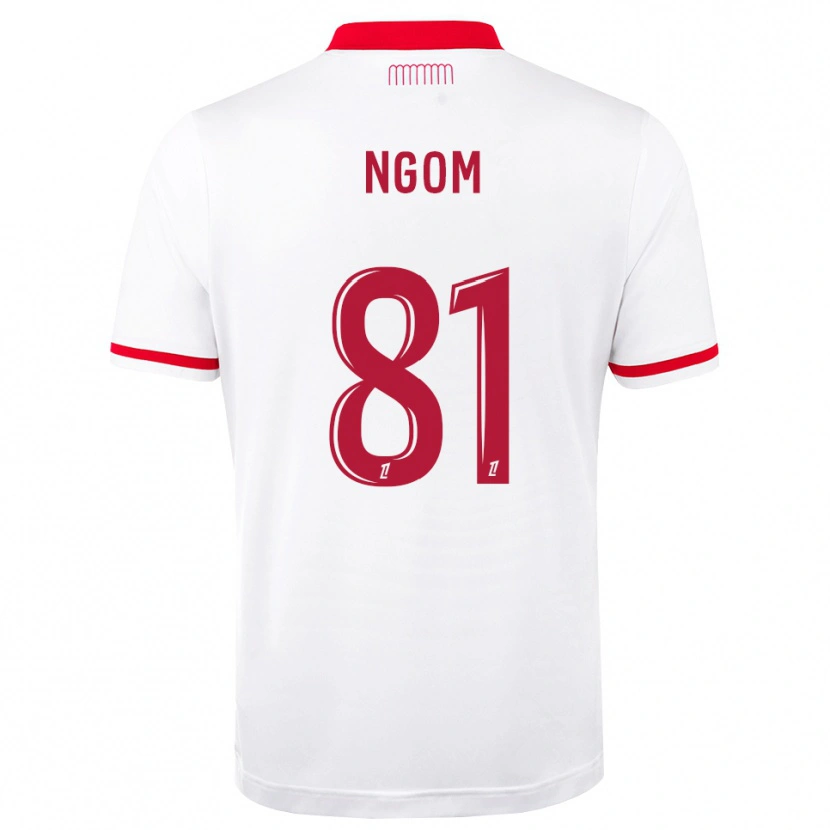 Danxen Kinderen Libasse Ngom #81 Rood Wit Thuisshirt Thuistenue 2026/27 T-Shirt België