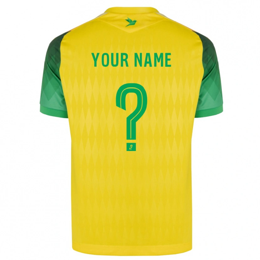 Danxen Kinderen Uw Naam #0 Geel Groen Rood Thuisshirt Thuistenue 2026/27 T-Shirt België