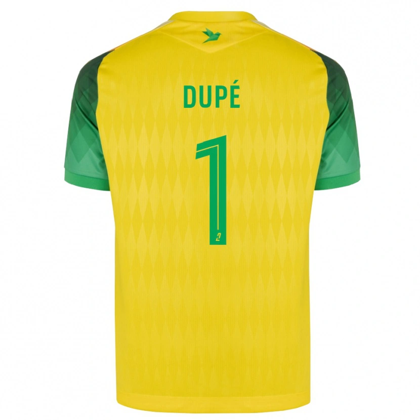 Danxen Kinderen Maxime Dupé #1 Geel Groen Rood Thuisshirt Thuistenue 2026/27 T-Shirt België