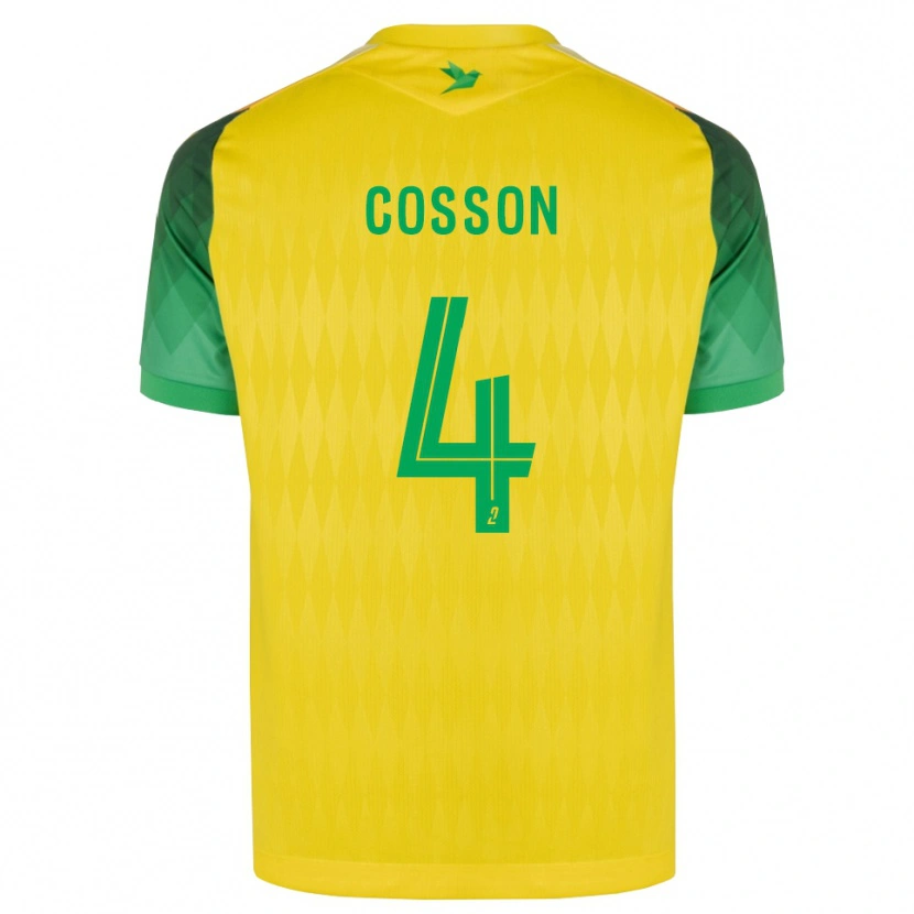 Danxen Kinderen Maureen Cosson #4 Geel Groen Rood Thuisshirt Thuistenue 2026/27 T-Shirt België